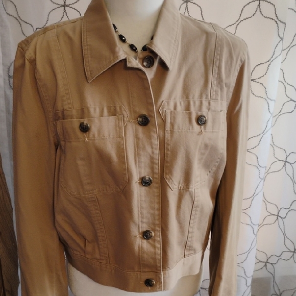 Lauren Ralph Lauren Women's Tan Utility Jacket - Picture 1 of 6